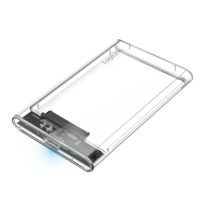 LogiLink Festplattengehäuse 2,5" transparent USB 3.0