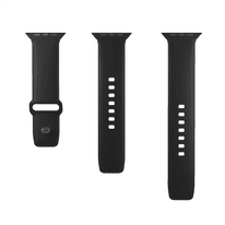 Puro Silicon Armband Apple Watch 42/44/45/49mm schwarz