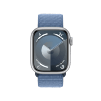 Apple Watch 9 4G 41mm Alu silber Sport Loop winterblau