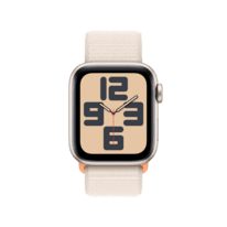 Apple Watch SE 44mm Alu polarstern Sport Loop polarstern