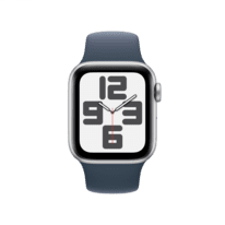 Apple Watch SE 4G 44mm Alu silber Sporta. sturmblau M/L
