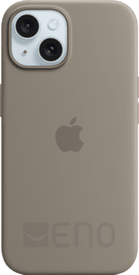 Apple Silikon Case iPhone 15 tonbraun