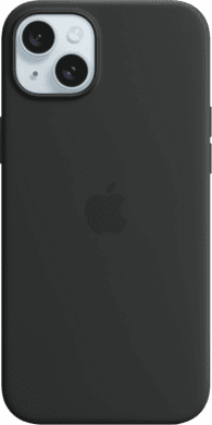 Apple Silikon Case iPhone 15 Plus schwarz