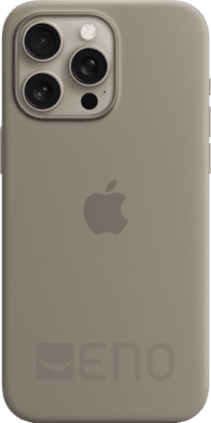 Apple Silikon Case iPhone 15 Pro tonbraun