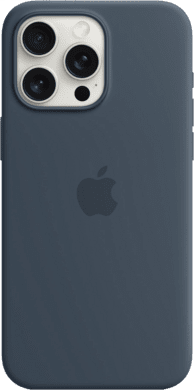 Apple Silikon Case iPhone 15 Pro Max sturmblau
