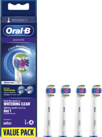 Oral-B Aufsteckbürsten 3D weiß 4er