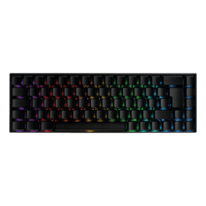 Deltaco mech. mini Gaming Tastatur RGB LED wireless schwar