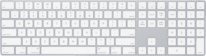 Apple Magic Keyboard Tastatur silber Nummernblock (Int.)