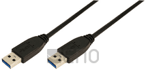 LogiLink USB 3.0 Kabel 2xUSB-A Stecker 1m