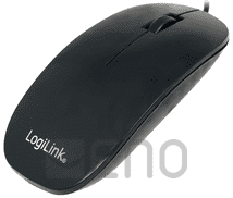 LogiLink Optische Maus schwarz flaches Design