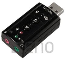 LogiLink USB Soundkarte Virtual 7.1 Soundeffekt