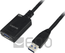 LogiLink USB 3.0 Verlängerungskabel 5m schwarz