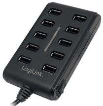 LogiLink USB 2.0-Hub 10-Port m. Ein-/Ausschalter