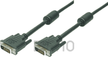 LogiLink DVI-Kabel 2xStecker 3m schwarz m. Ferritkernen