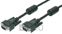 LogiLink VGA-Kabel 3m schwarz m. Ferritkerne
