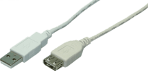 LogiLink USB2.0 Verlängerungskabel 3m grau