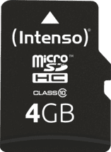 Intenso microSD-Card Class10 4GB Speicherkarte