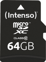 Intenso microSD-Card Class10 64GB Speicherkarte SDXC