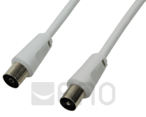 LogiLink TV-Antennen-Kabel (m/f) 1,5m weiß