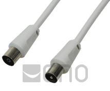 LogiLink TV-Antennen-Kabel (m/f) 2,5m weiß