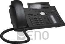 SNOM D345 VoIP-Telefon schwarz SIP PoE o. Netzteil