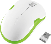 LogiLink Kabellose optische Maus weiß-grün 2,4GHz 1200dpi