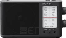 Sony ICF-506 MW/UKW Radio schwarz analoge Sendersuche