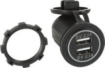 ACV USB Ladeadapter 12/24V USB-A 2x5V 2.1A Install.