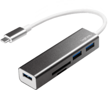 LogiLink USB-C 3.0-Hub 3-Port m. Kartenleser