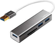 LogiLink USB 3.0-Hub 3-Port m. Kartenleser