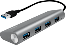 LogiLink USB 3.0-Hub 4-Port Aluminium