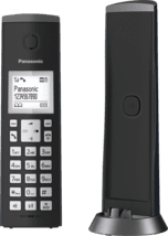 Panasonic KX-TGK220GM mattschwarz Design-Telefon