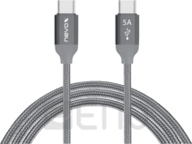 nevox USB-C zu USB-C Kabel 100W/5A 0,5m grau
