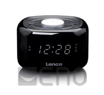 Lenco CR-12 Uhrenradio mit Nachtlicht schwarz
