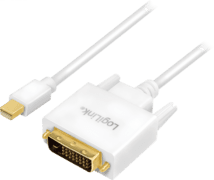 LogiLink Mini DisplayPort/DVI-Kabel 1,8m weiß