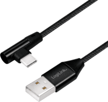 LogiLink USB 2.0-Kabel USB/USB-C 30cm 90°-Stecker