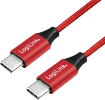 LogiLink USB 2.0-Kabel 2x USB-C 1m rot