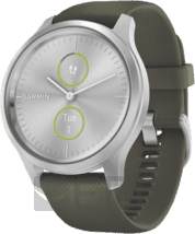 Garmin vivomove Style silber-grün Hybrid-Smartwatch