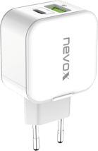 nevox 20W USB-C PD + USB QC 3.0 Ladegerät weiß