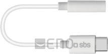 SBS USB-C zu 3,5mm Klinke Adapter weiß