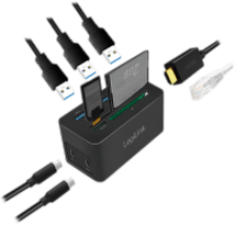 LogiLink USB 3.2 1-Docking-Station USB-C 10-Port PD