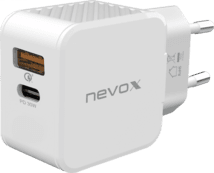 nevox 30W USB-C + USB QC 3.0 Power Adapter weiß