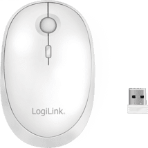 LogiLink Dual-Maus weiß 2,4 GHz Funk/Bluetooth