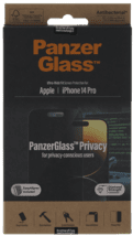PanzerGlass SP iPhone 14 Pro UWF Privacy AB m. Applikator