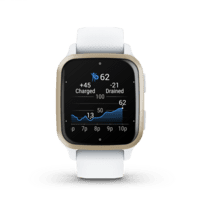 Garmin Venu SQ 2 GPS-Smartwatch weiß/cremegold