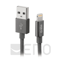 SBS USB auf Lightning Kabel 1m MFi grau