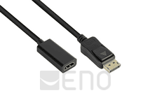 Good Connections Adapter DisplayPort 1.2 an HDMI 1.4b Buchse 20cm