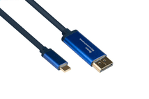 Good Connections USB-C an DisplayPort 1.2 60Hz CU 1m blau