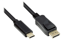Good Connections USB-C an DisplayPort 1.2 60Hz CU 1m schwarz