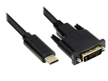 Good Connections USB-C an DVI 24 + 1CU 2m schwarz